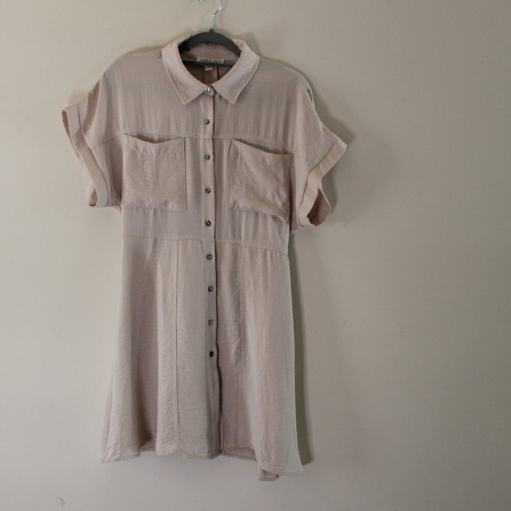 Button Down She and Sky Dress Size L